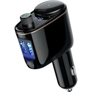 Baseus Araç FM Transmitter Dijital Bluetooth Adaptörü Şarj Aleti CCALRH 01