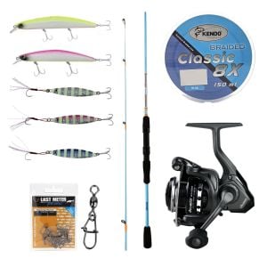 YekOutdoor Okuma Spin Olta Seti Okuma Fuel Spin 2,74 cm 7-30 gr 2 Parça Spin Kamışı&Okuma Acuador ACU-4000A 3+1BB Olta Makinesi