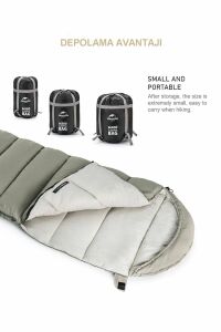 Naturehike M180s Pongee Pamuklu Uyku Tulumu -8°c Yeşil
