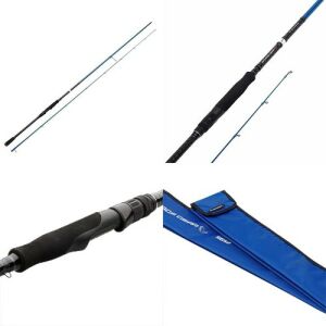 Savage Gear At-Çek Spin Seti Sgs2 All-Around 9'/2.74M 7-35 gr 2 Parça Kılıflı Kamış - Savage Gear Sg2 4000 Fd 5+1bb Olta Makinesi - Kendo Surf Cast 8x Fighting 300 mt Örgü Ip ( Ice Blue)