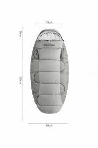 Naturehike Ps200 Oval Ultralight Uyku Tulumu -4°c ( Cloudy Grey )