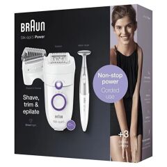 Braun Silk-Epil5 5825 3’ü 1 Arada Kuru Kullanım Epilatör