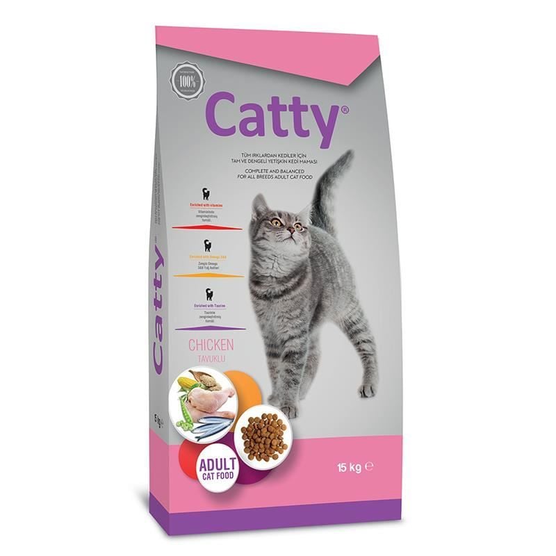 Catty Tavuklu Yetişkin Kuru Kedi Maması 15 Kg