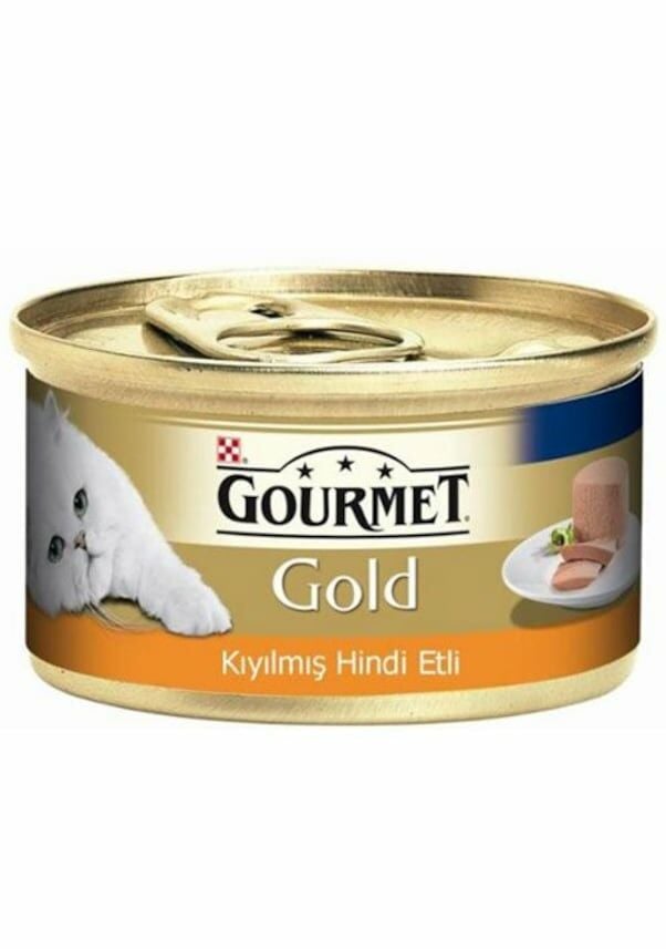 Gourmet Kıyılmış Hindi Etli Yetişkin Kedi Konservesi