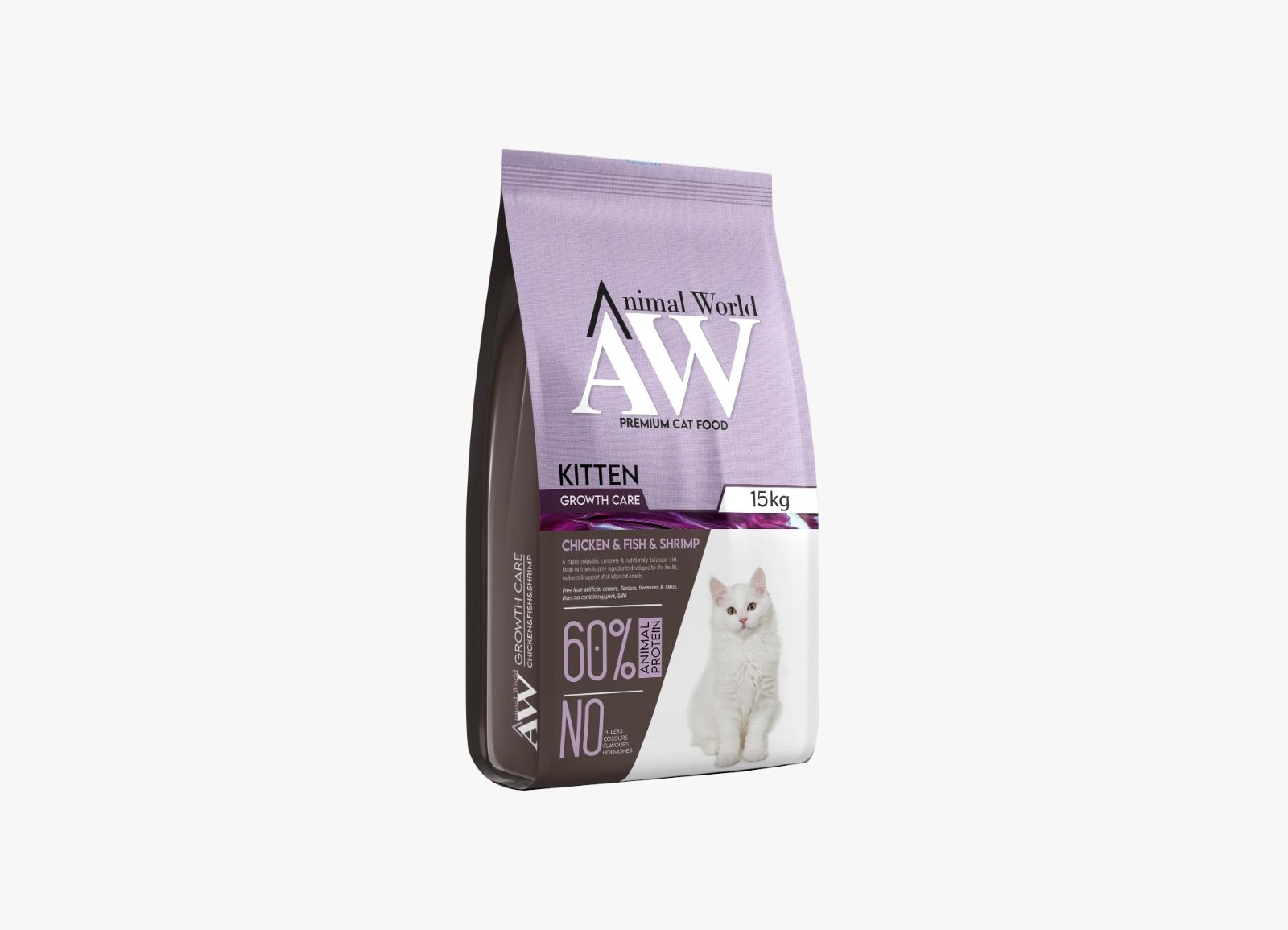 Animal World Kitten Tavuk Balık ve Karidesli 15 kg Yavru Kedi Maması