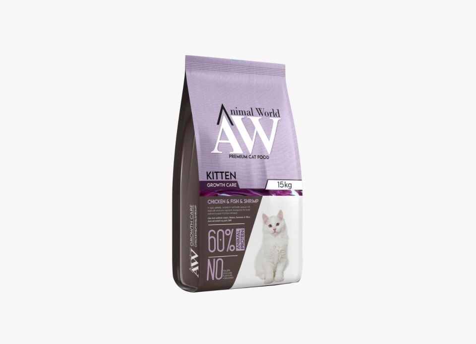 Animal World Kitten Tavuk Balık ve Karidesli 15 kg Yavru Kedi Maması