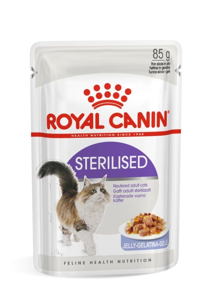 Royal Canin Sterilised Jelly Pouch 85 gr 12'li Yetişkin Kedi Yaş Maması 12x85 Gr