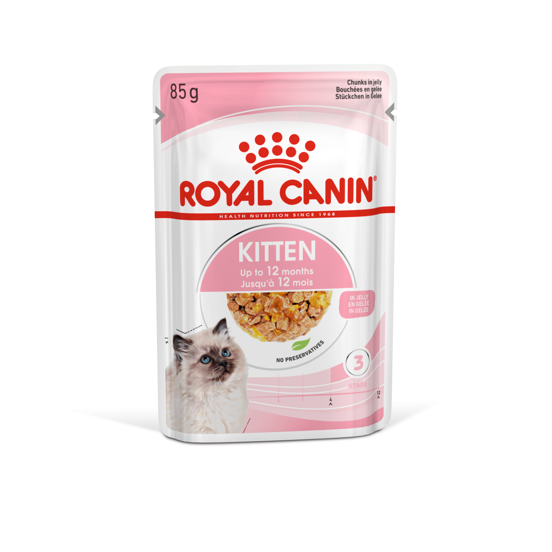 Royal Canin Kitten Instinctive Jelly 85 gr 12'li Yavru Kedi Yaş Maması 12x85 Gr