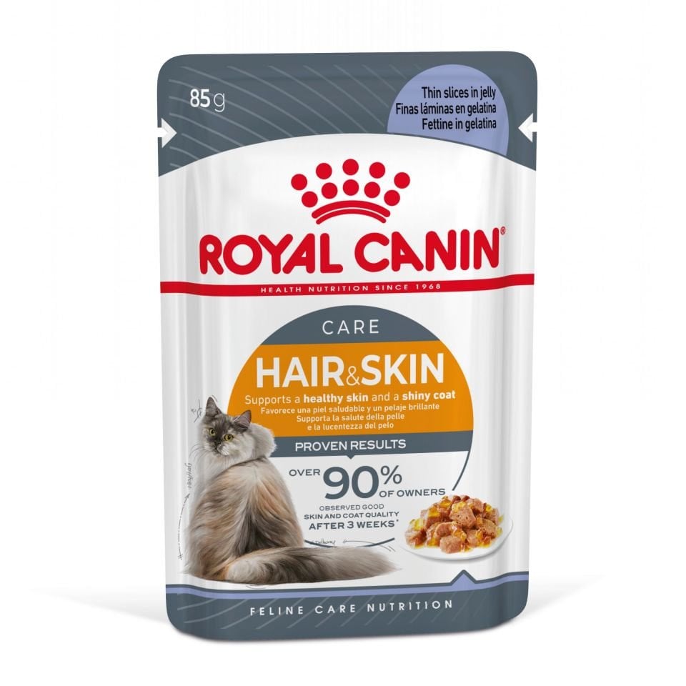 Royal Canin Pouch Gravy Hair & Skin Care Yetişkin Kedi Yaş Maması 12x85 gr 12x85 Gr