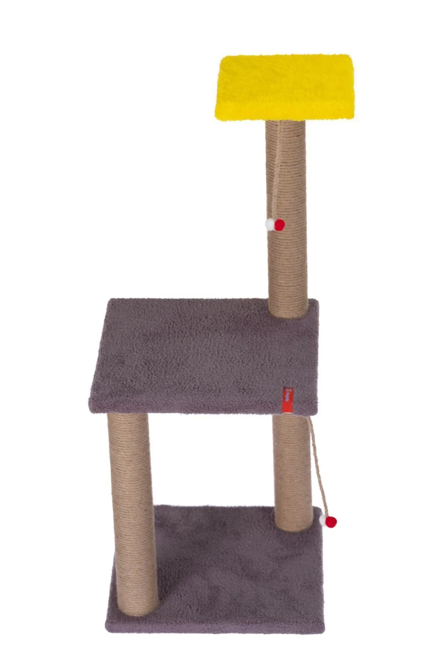 Pugalo 82 Cm  İki Katlı Kedi Tırmalama Tahtası Catnipli Tırmalama Tahtası Minder Yüzey