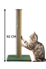 Pugalo 90 cm Catnipli Büyük Kedi Tırmalama Tahtası Yeşil