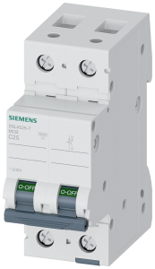 Siemens 5SL4525-7 Miniature circuit breaker 230 V 10kA, 1+N-pole, C, 25A