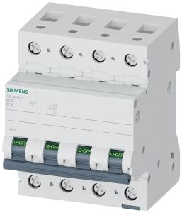 Siemens 5SL4616-7 Miniature circuit breaker 400 V 10kA, 3+N-pole, C, 16A