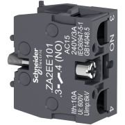 ZA2EE101 Contact block, Easy Harmony XA2, single contact, for head 22mm, faston terminal, 1NO
