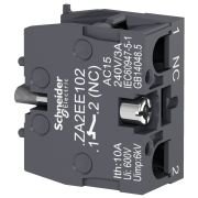 ZA2EE102 Contact block, Easy Harmony XA2, single contact, for head 22mm, faston terminal, 1NC
