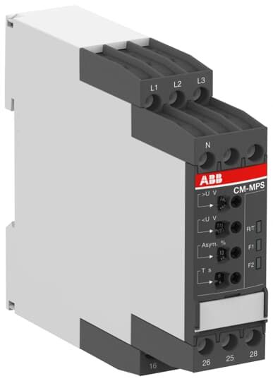 ABB 1SVR730884R3300 CM-MPS.41S Three-phase monitoring relay 2c/o, 0,0.1-30s, L1-L2-L3=3x300-500VAC