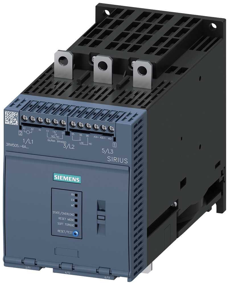 Siemens 3RW5055-6AB14 SIRIUS soft starter 200-480 V 143 A, 110-250 V AC Screw terminals Analog output