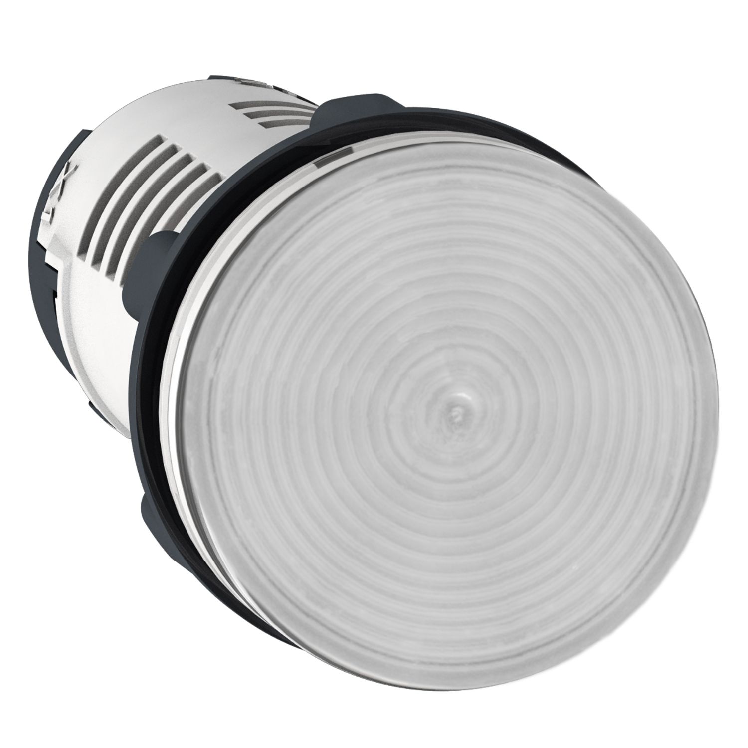 XB7EV07BP Monolithic pilot light, Harmony XB7, plastic, clear, 22mm, integral LED, 24V AC DC