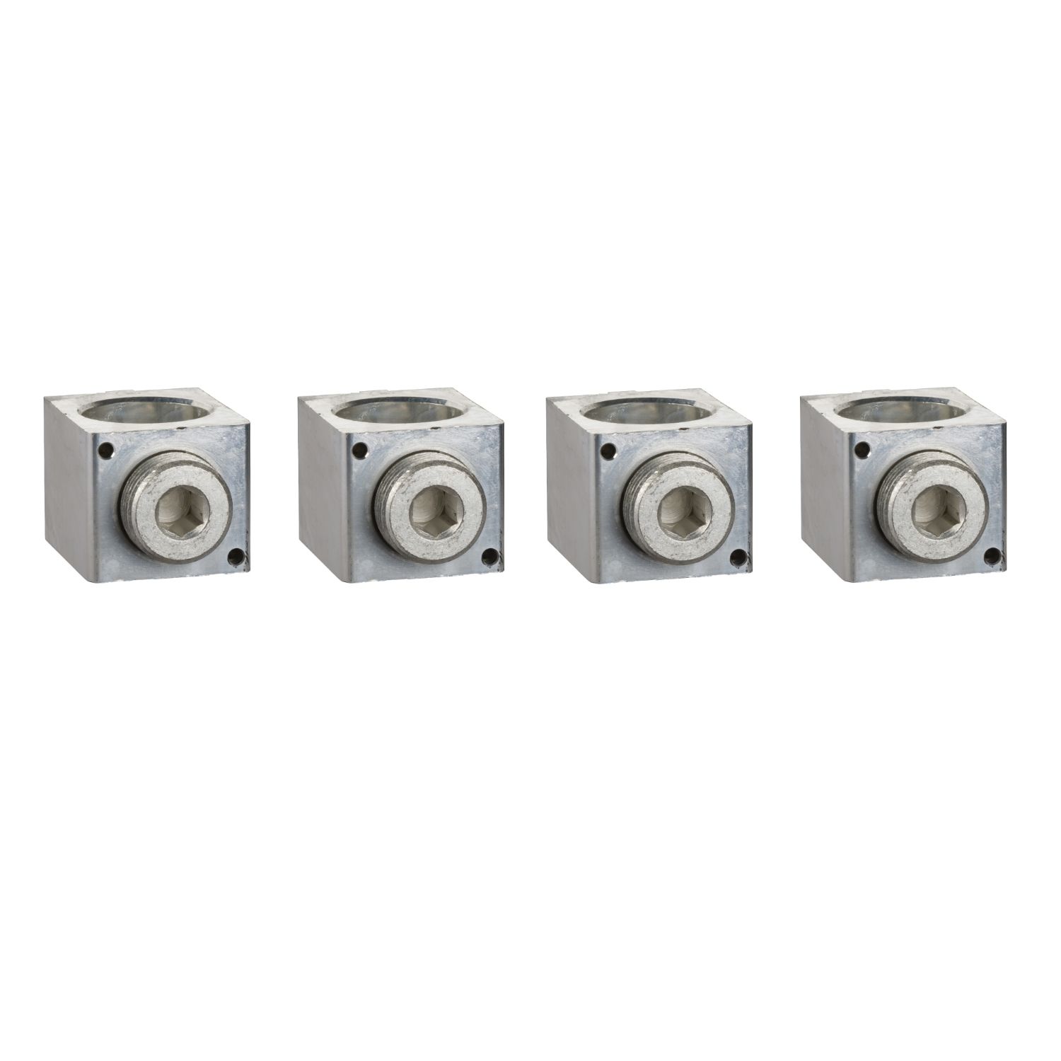 LV432480 Aluminium bare cable connectors, ComPacT NSX, for 1 cable 35mm² to 300mm², 630A, set of 4 parts
