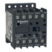 LC1K1610M7 Contactor, TeSys K, 3P, AC-3/AC-3e,440V 16A, aux. 1NO, 220...230V AC coil, screw clamp terminals