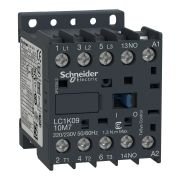 LC1K0910M7 Contactor, TeSys K, 3P, AC-3/AC-3e,440V 9A, aux. 1NO, 220...230V AC coil, screw clamps
