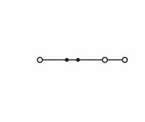 WAGO 2010-1304 3-conductor through terminal block; 10 mm²; for Ex e II and Ex i applications; side and center marking; for DIN-rail 35 x 15 and 35 x 7.5; Push-in CAGE CLAMP®; 10,00 mm²; blue