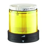 XVBC2B8 Indicator bank, Harmony XVB, illuminated unit, plastic, yellow, 70mm, steady, integral LED, 24V AC/DC