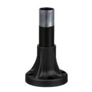 XVBZ02 Harmony XVB, Fixing base for modular tower lights, plastic, Ø70, 80mm black aluminium support tube + black fixing plate