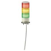 XVGB3SW Monolithic tower lights, Harmony XVG, 60mm, red orange green, steady light, buzzer, base mounting, IP42, 24V AC/DC