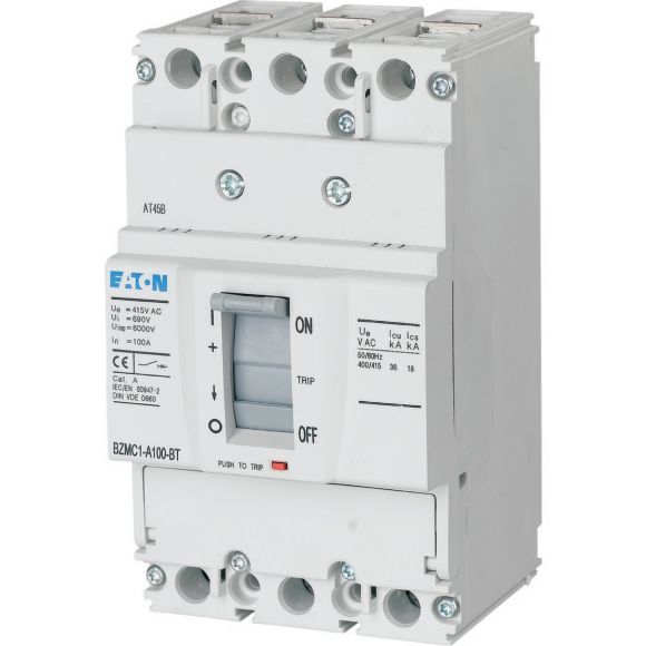 EATON 109711 BZMB1-A20 - Circuit breaker BZMB1, Three-pole, 20 A, 415 V, Screw connection