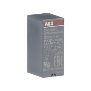 ABB 1SVR405600R3000 CR-P230AC1 Pluggable interface relay 1c/o, A1-A2=230VAC, 250V/16A