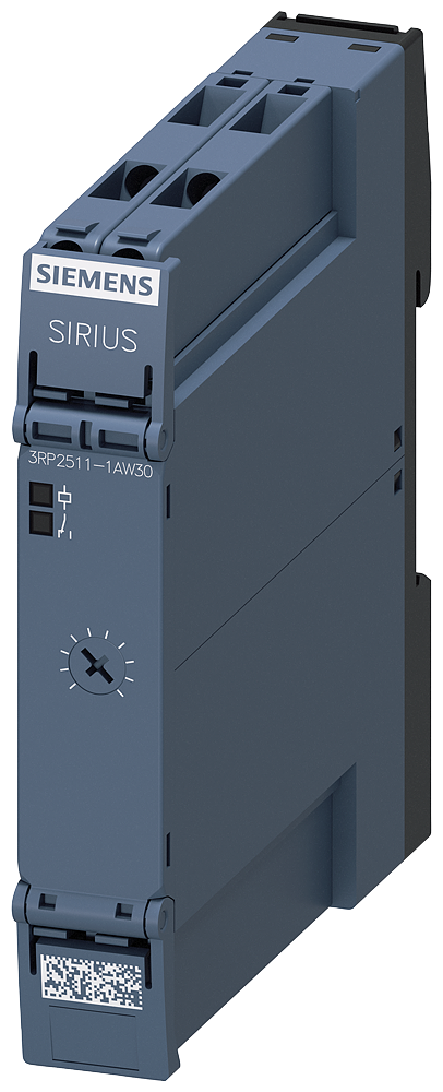 Siemens 3RP2511-1AW30 Timing relay, electronic slow-operating 1 change-over contact, 1 time range 0.5...10 s 12-240 V AC/DC at 50/60 Hz AC with LED, Screw terminal