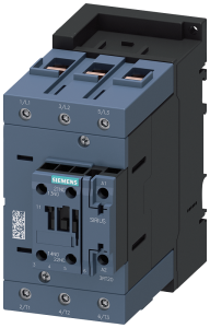 Siemens 3RT2046-1NB30 power contactor, AC-3e/AC-3, 95 A, 45 kW / 400 V, 3-pole, 20-33 V AC/DC, 50/60 Hz, with integrated varistor, auxiliary contacts: 1 NO + 1 NC, screw terminal, size: S3