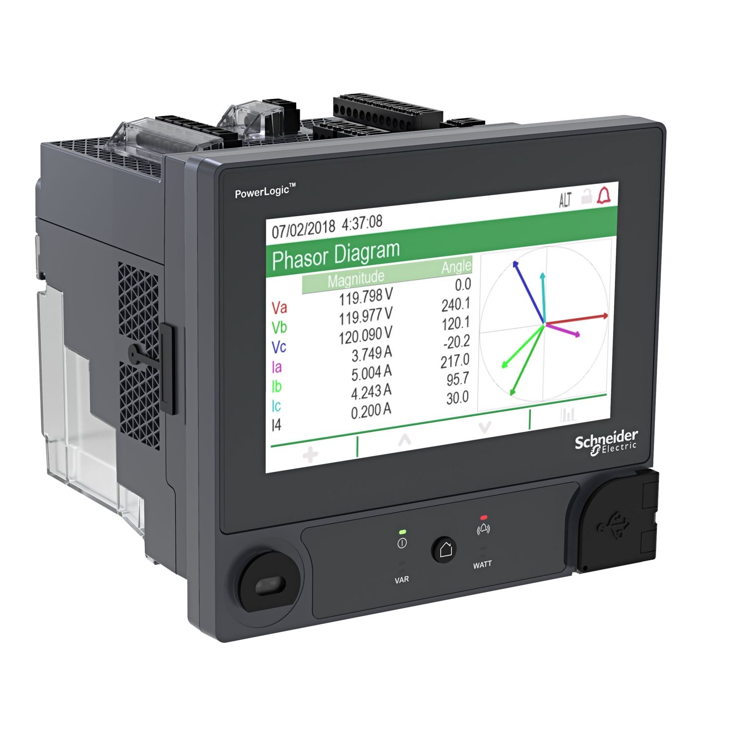 METSEION92140 PowerLogic™ ION9000 meter, LVDC, DIN mount, 192 mm display, B2B adapter, HW kit