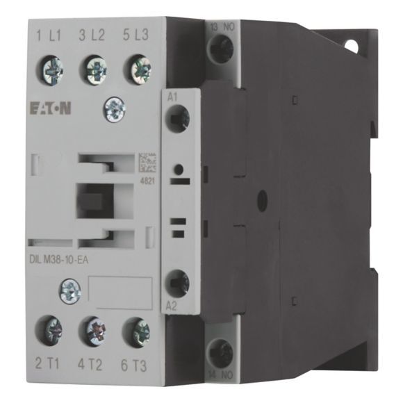 EATON 190006 DILM38-10-EA(RDC24) - Contactor, 3 pole, 380 V 400 V 18.5 kW, 1 N/O, RDC 24: 24 - 27 V DC, DC operation, Screw terminals