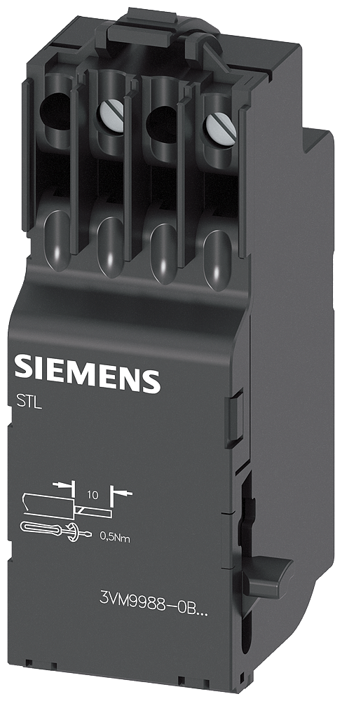 Siemens 3VM9908-0BL33 shunt trip left 208-277 V AC 50/60Hz 220-250 V DC accessory for: 3VM10-3VM14