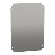 NSYMM43 Plain mounting plate H400xW300mm made of galvanised sheet steel
