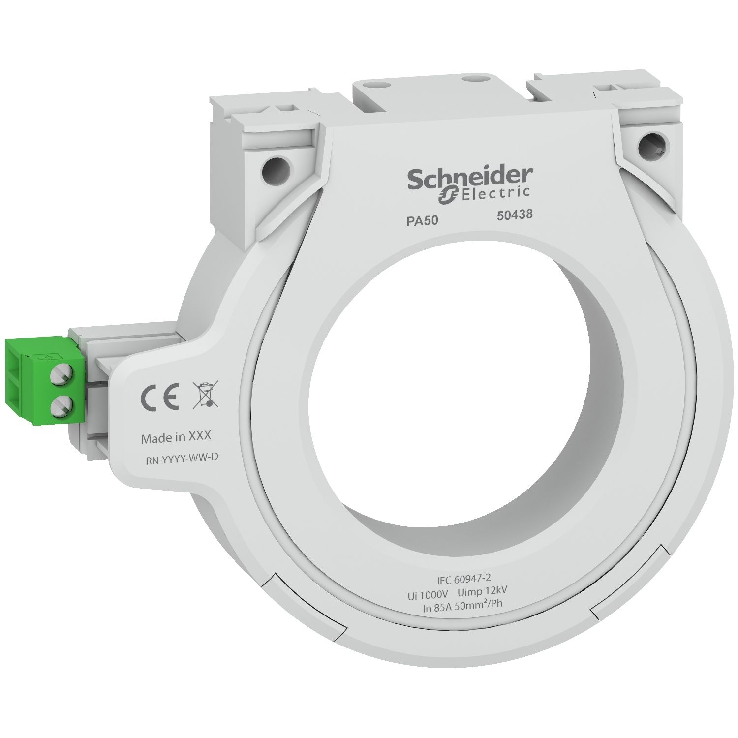 50438 Closed toroid for residual current protection PA - Ø 50 mm