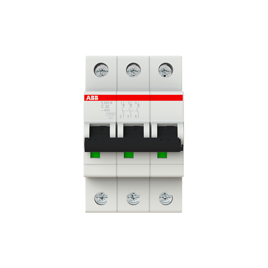 ABB 2CDS273001R0324 S203M-C32 Miniature Circuit Breaker - 3P - C - 32 A