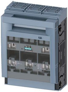 Siemens 3NP1153-1DA10 SENTRON, Fuse switch disconnector 3NP1, 3-pole, NH2, 400 A, for assembly and installation on mounting plate, flat terminal, cover level 70 mm