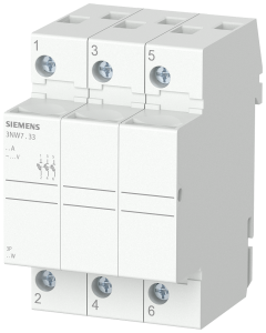 Siemens 3NW7033 SENTRON, cylindrical fuse holder, 10x38 mm, 3-pole, In: 32 A, Un AC: 690 V