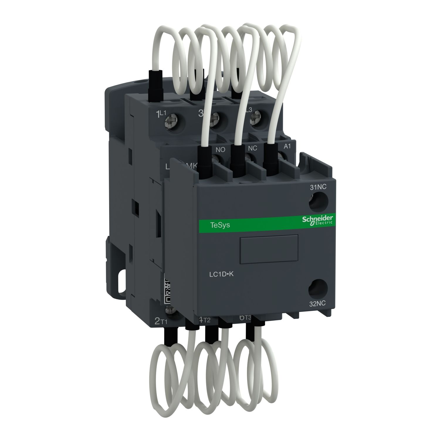LC1DMKM7 Capacitor contactor, TeSys D, 25 kVAR at 400 V/50 Hz, coil 220 V AC 50/60 Hz