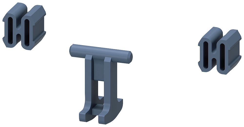 Siemens 3RA2922-2H Mechanical connectors Lateral interlock for contactor 3RT202, 3RT232 consists of 2 connectors and 1 anchor for 1 combination