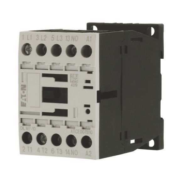 EATON 276554 DILM7-10(24V50/60HZ) - Contactor, 3 pole, 380 V 400 V 3 kW, 1 N/O, 24 V 50/60 Hz, AC operation, Screw terminals