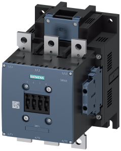 Siemens 3RT1066-6AP36 power contactor, AC-3e/AC-3 300 A, 160 kW / 400 V, AC (50-60 Hz) / DC Uc: 220-240 V 3-pole, auxiliary contacts 2 NO + 2 NC drive: conventional main circuit: busbar control and auxiliary circuit: screw terminal