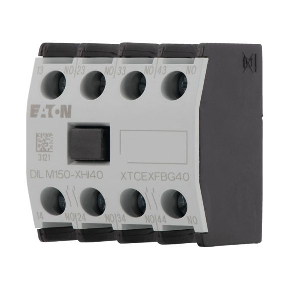 EATON 277948 DILM150-XHI40 - Auxiliary contact module, 4 pole, Ith= 16 A, 4 N/O, Front fixing, Screw terminals, DILM40 - DILM170