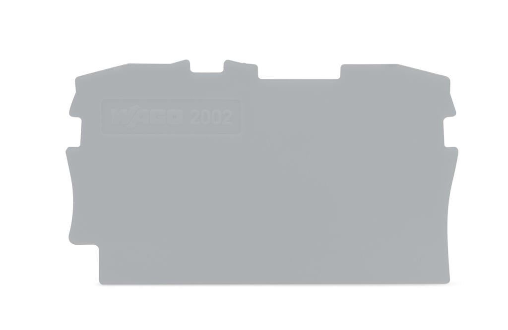 2002-1291 - Sonlandırma ve ara plakası; 0,8 mm kalınlık; gri (4055143234085)