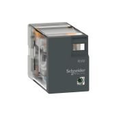 RXM4LB2B7 Miniature plug in relay, Harmony, 3A, 4CO, with LED, 24V AC