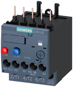 Siemens 3RU2116-0EB0 Overload relay 0.28...0.40 A Thermal For motor protection Size S00, Class 10 Contactor mounting Main circuit: Screw Auxiliary circuit: Screw Manual-Automatic-Reset