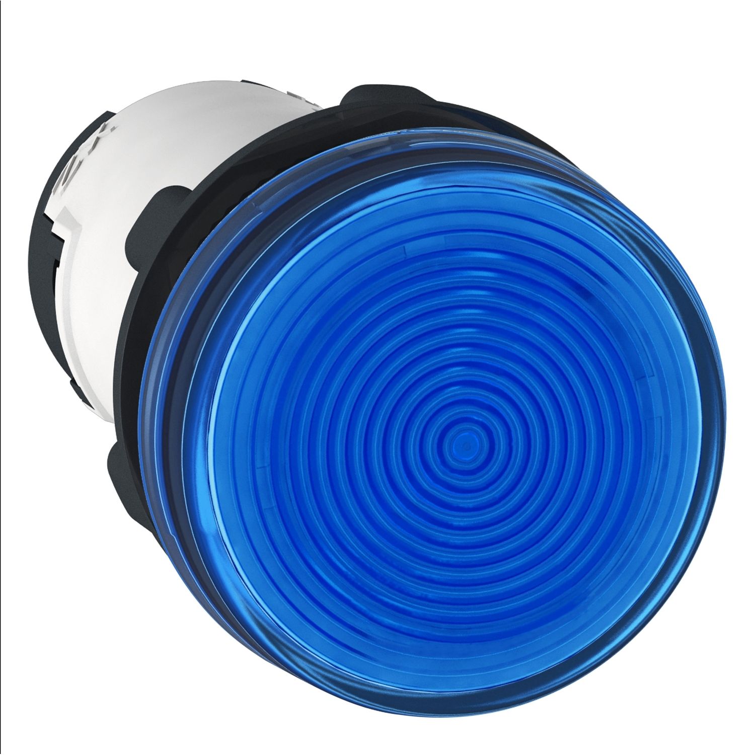 XB7EV06BP Monolithic pilot light, plastic, blue, Ø22, integral LED, 24 V AC/DC